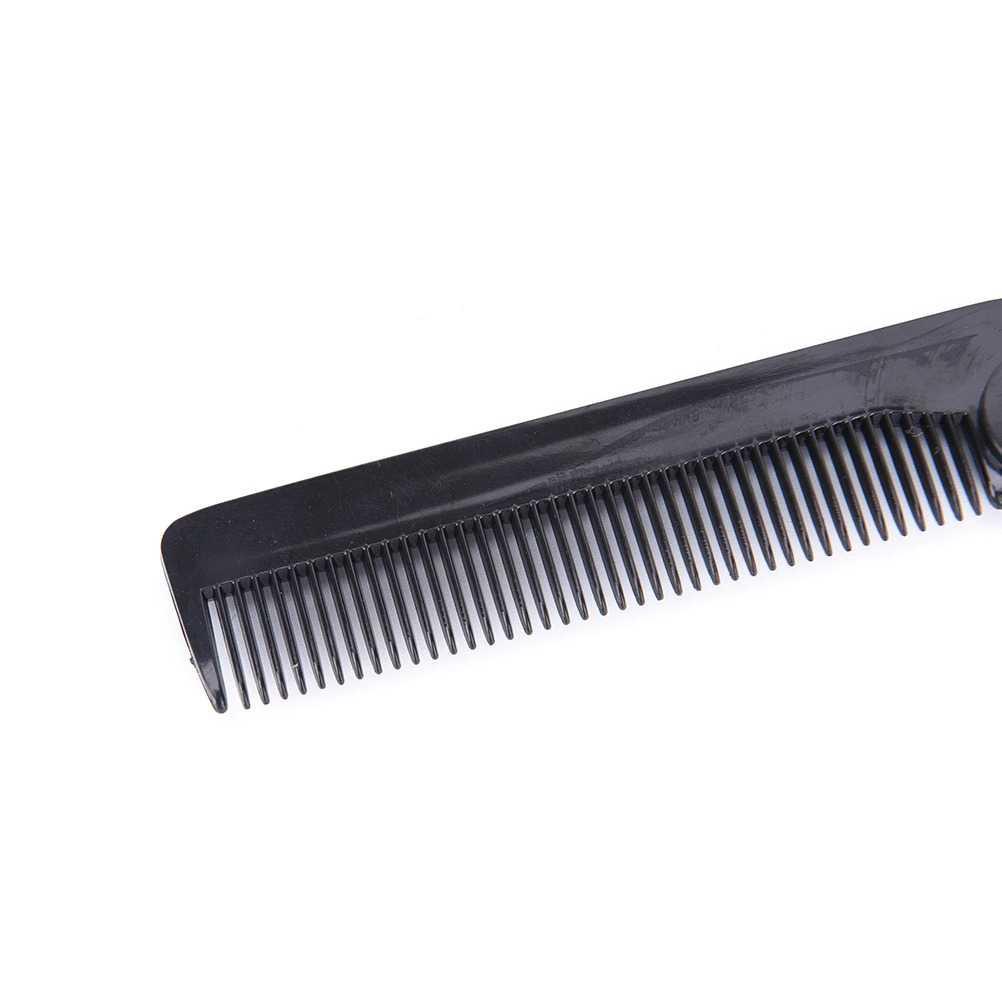 Sisir Rambut Lipat Foldable Pocket Hair Comb - HC002 - Black