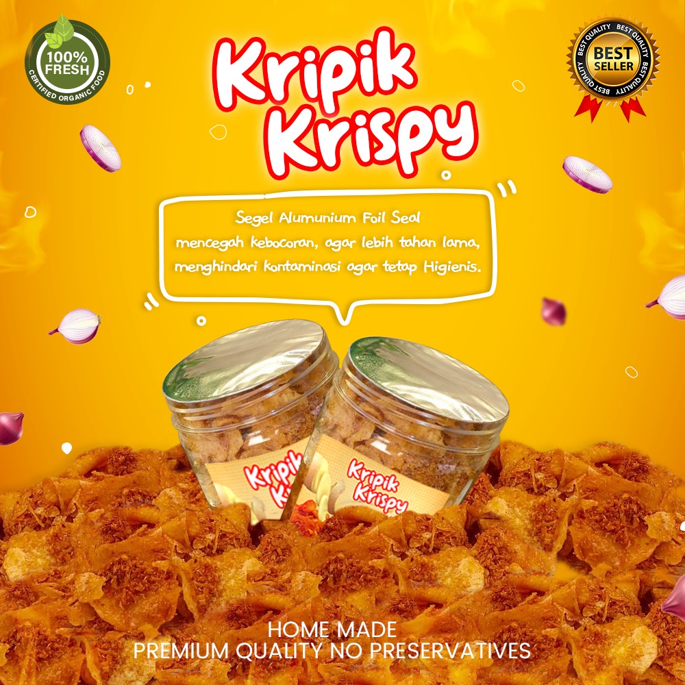 Keripik Kentang Ebi Keripik Krispy Homemade Tanpa Pengawet Premium Quality