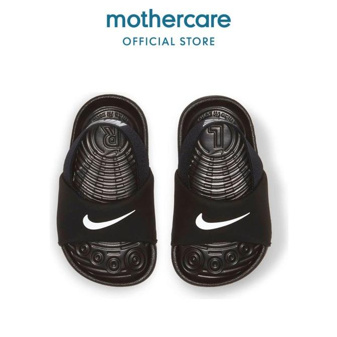 Nike Kawa Baby/Toddler Slides Black - Sepatu Sandal Anak (Hitam)