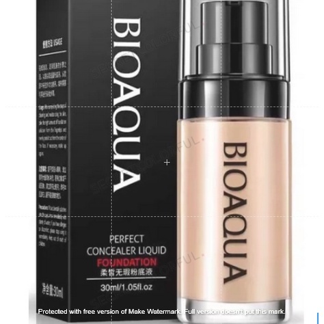 SECRETCOLORFUL~ BIOAKUA MAKE UP PROFESIONAL LIQUID FOUNDATION FULL COVERAGE