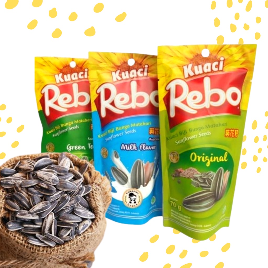 Kuaci Rebo All Varian 70gr Biji Bunga Matahari