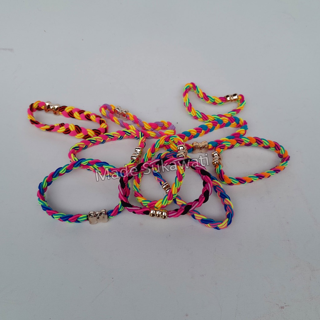 Gelang Rainbow tali karet