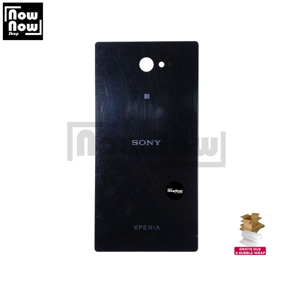 Backdoor Tutup Belakang Baterai Sony M2 / M2 Aqua / M2 Dual D2303 D2305 D2306 D2403 D2406 D2302 Backcover Back Casing Housing Cover Belakang Back Case Panel Replacement