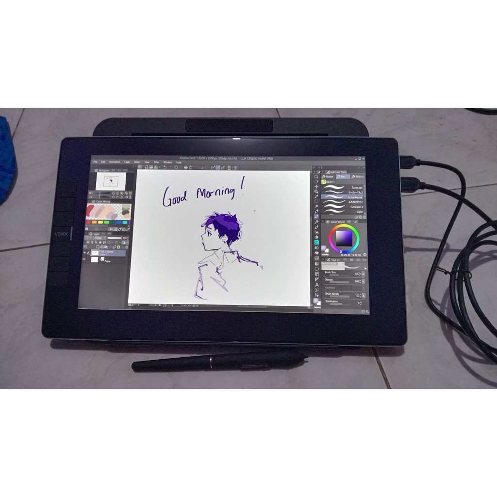 VEIKK VK1200 Drawing tablet/Graphic monitor/Pen display digital (second)
