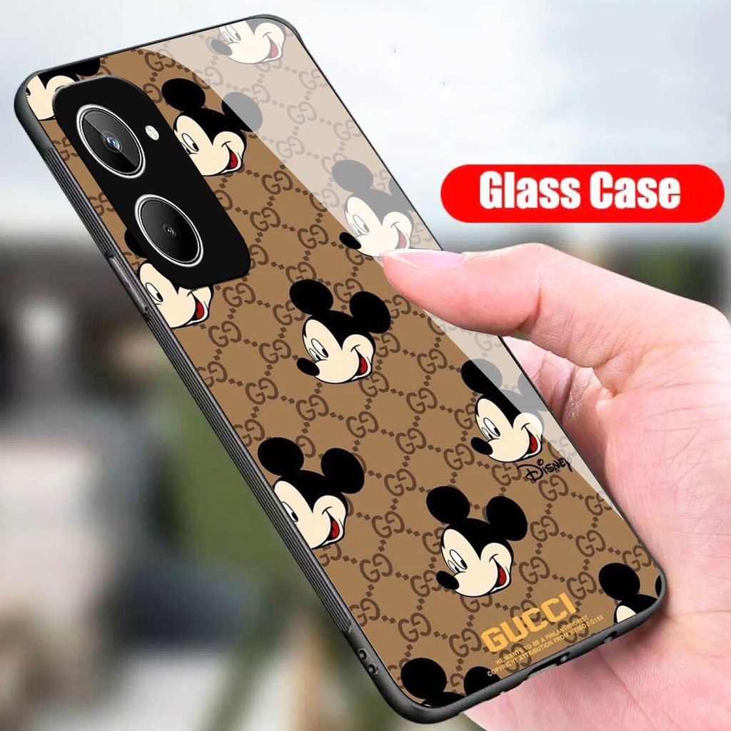 (U 091) Softcase Kaca Realme 10 4G - Casing Hp Realme 10 4G - Case Cantik Realme 10 4G - Case Kekini