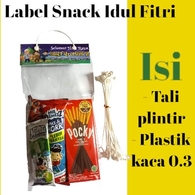 LABEL SNACK TAS LABEL SNACK TEMA IDUL FITRI