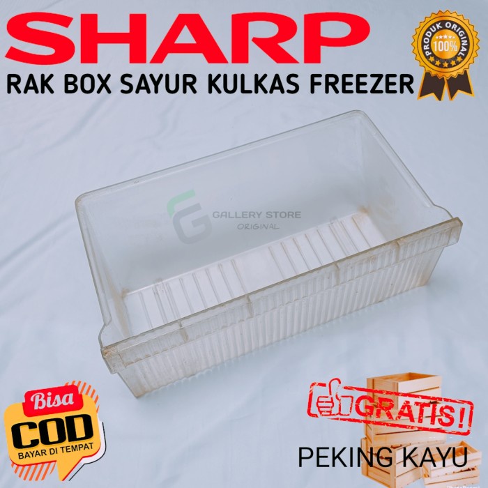 &<&<&<&] RAK BOX SAYUR DAN BUAH KULKAS SHARP FREEZER 1 PINTU ORI