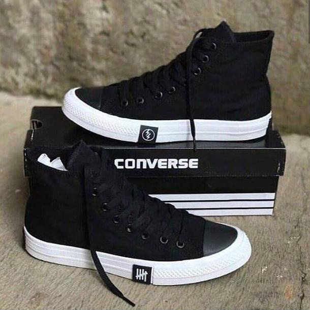 NEW STOCK Sepatu 95 All Star Flash Petir Tinggi Sepatu Kasual Sekolah Pria Wanita Kerja Santai Hitam