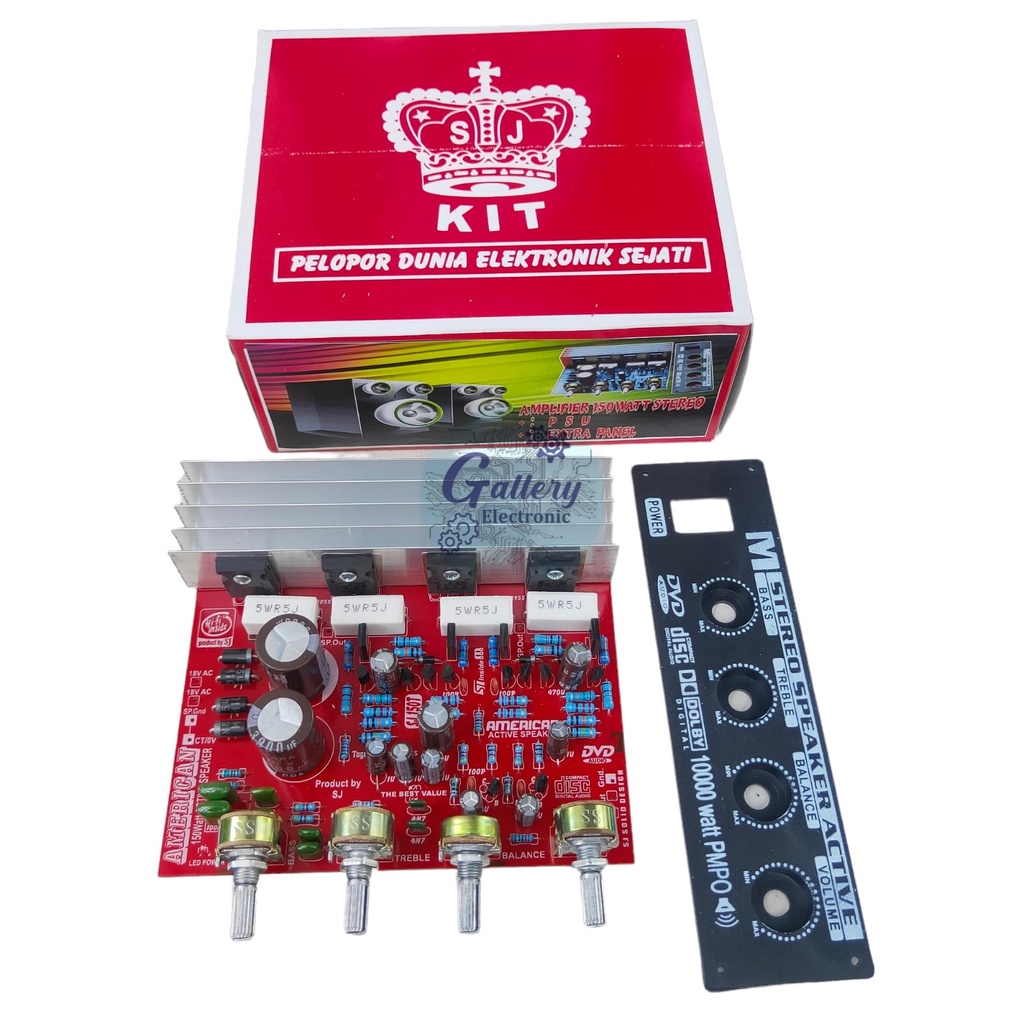 Power Aktif Stereo 150 Watt + Tone Control + Panel Terbaik
