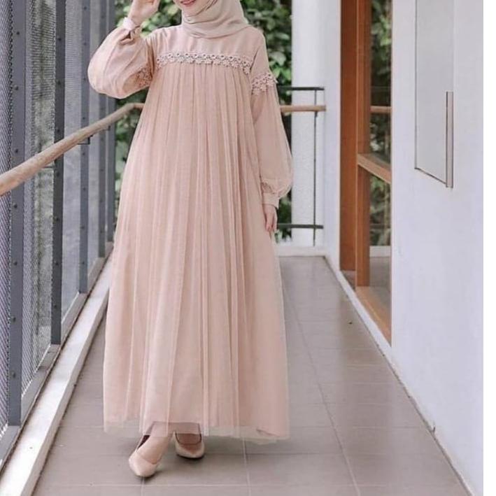 ♀ XC - Maxi Nuraini / Couple Nuraini / Maxi ZOYA / Dress Maxi Tile / Gamis Muslim Terbaru ➣