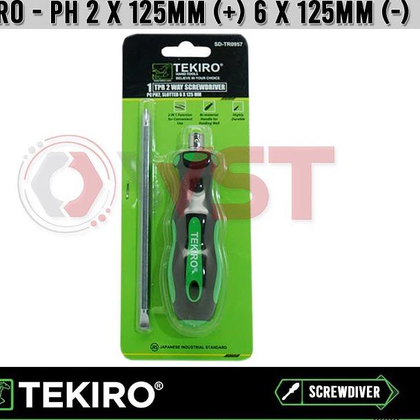 ➢ Obeng Bolak Balik Tekiro TPR / Obeng TPR dua arah ❀