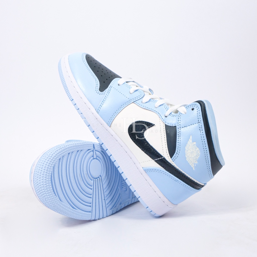 Air Jordan 1 Mid Ice Blue (GS) 555112-401