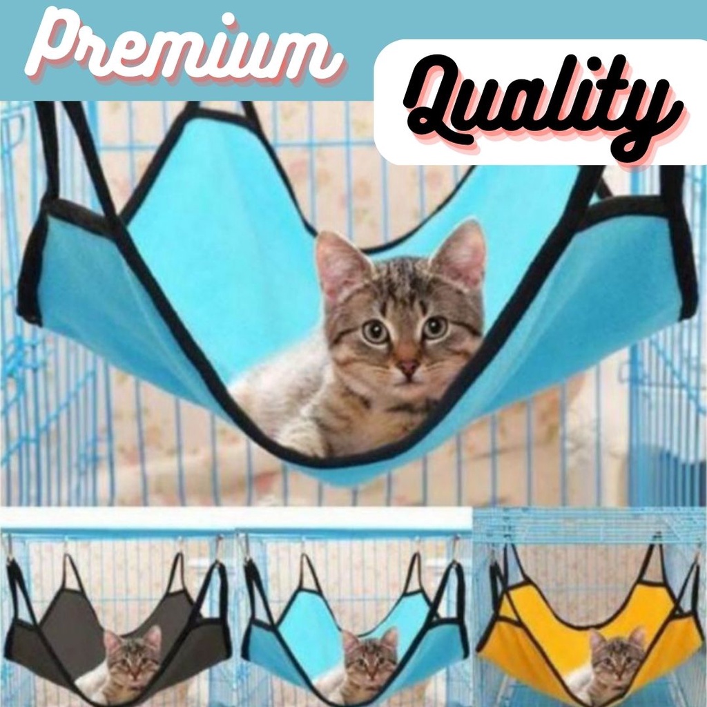 AYUNAN KANDANG KUCING HAMMOCK KUCING ANJING BAHAN FLANEL TEBAL FEFARM