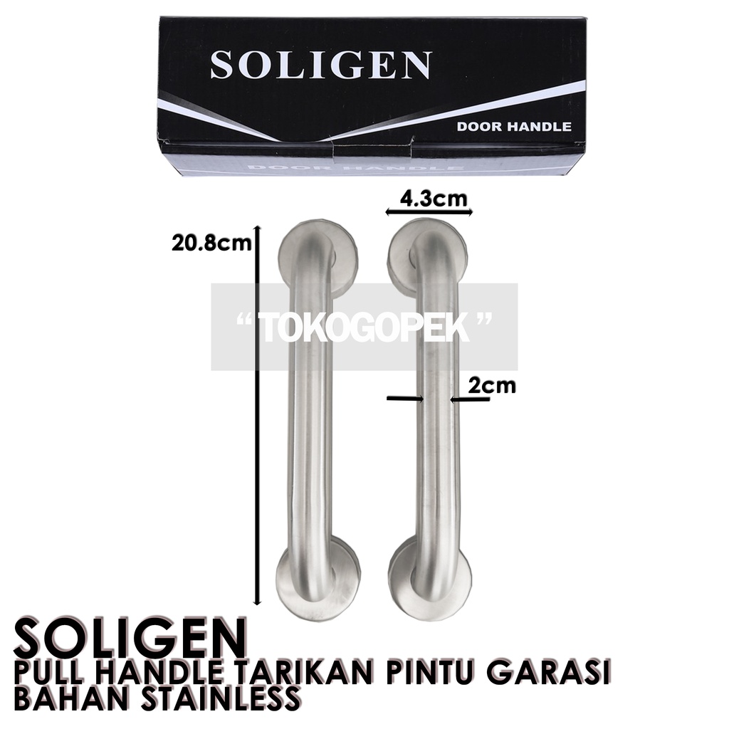 SOLIGEN PULL HANDLE - TARIKAN GAGANG PINTU GARASI MODEL BULAT