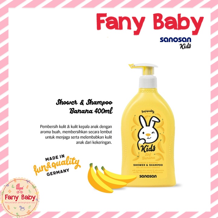 SANOSAN KIDS SHOWER &amp; SHAMPOO 400ML