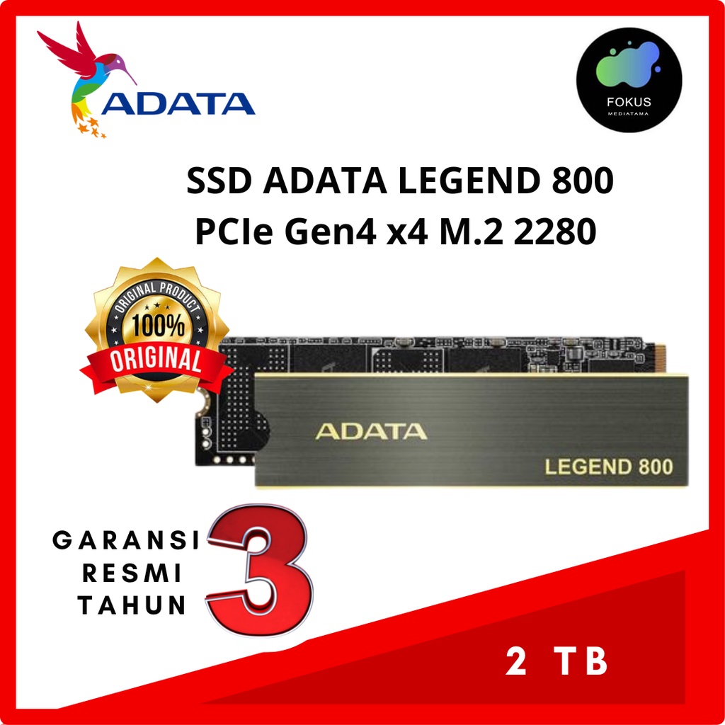 SSD ADATA LEGEND 800 2TB PCIe Gen4 x4 M.2 2280 Solid State Drive