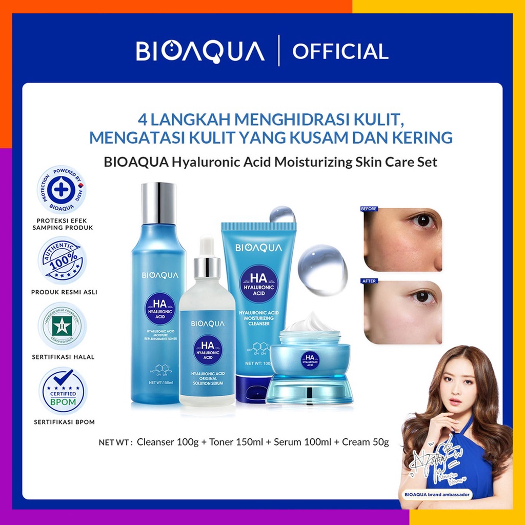 BIOAQUA Hyaluronic Acid Moisturizing Skin Care Set