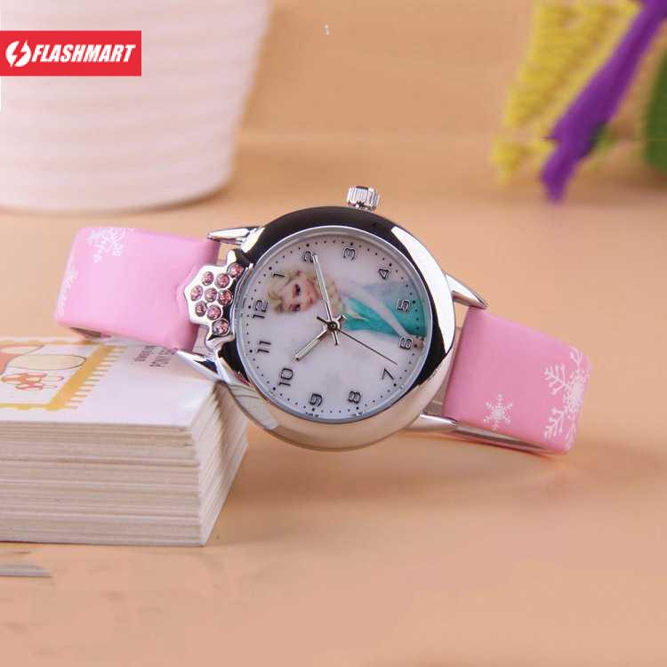 Flashmart Jam Tangan Anak Perempuan Princess Elsa Anna Frozen - FG0701A