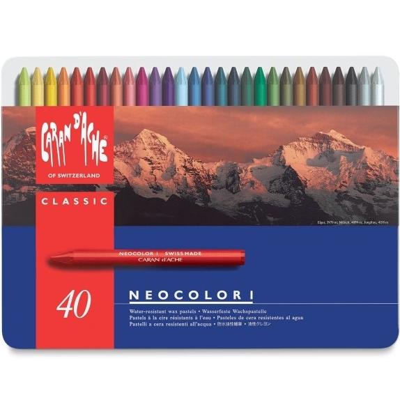 

ATK57CR 40 warna Neo 1 Carandache Caran d'ache Karandas Crayon 40color