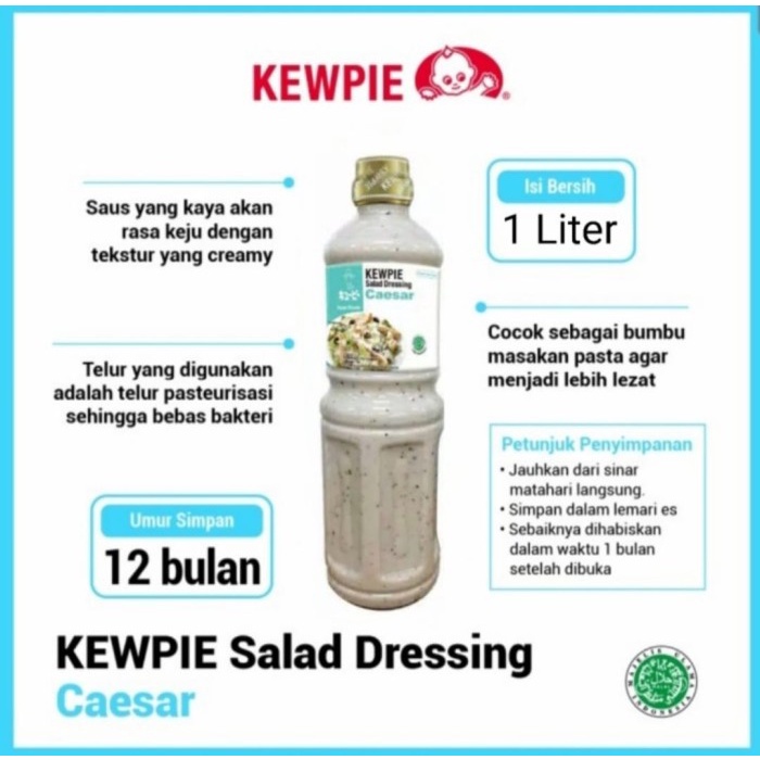 

[Ready-Stock]Cod Kewpie Salad Dressing Caesar 1 Liter