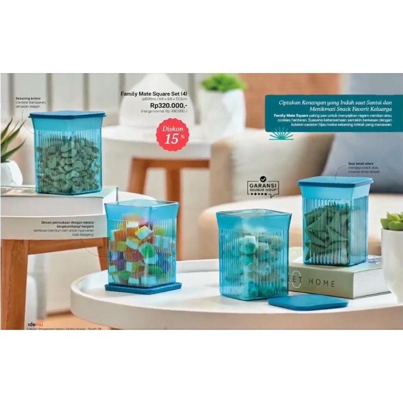 family mate square round Tupperware