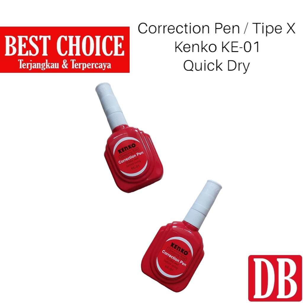 

Correction Fluid / Tipe X Cair / Tipex / Tip-Ex Kenko KE-01
