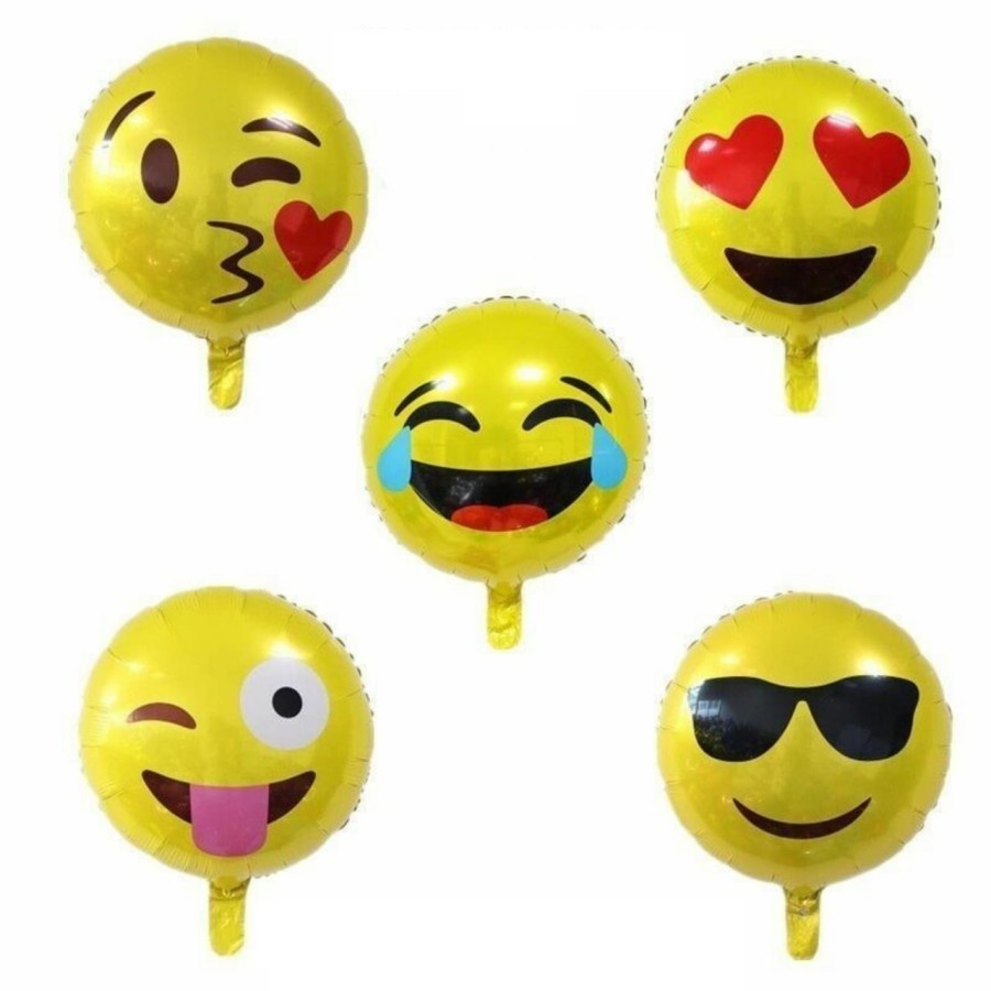 Balon Foil Emoji / Balon Karakter Wajah / Balon Emoticon Wajah / Balon Emoji / Balon Smile / Balon Smiley