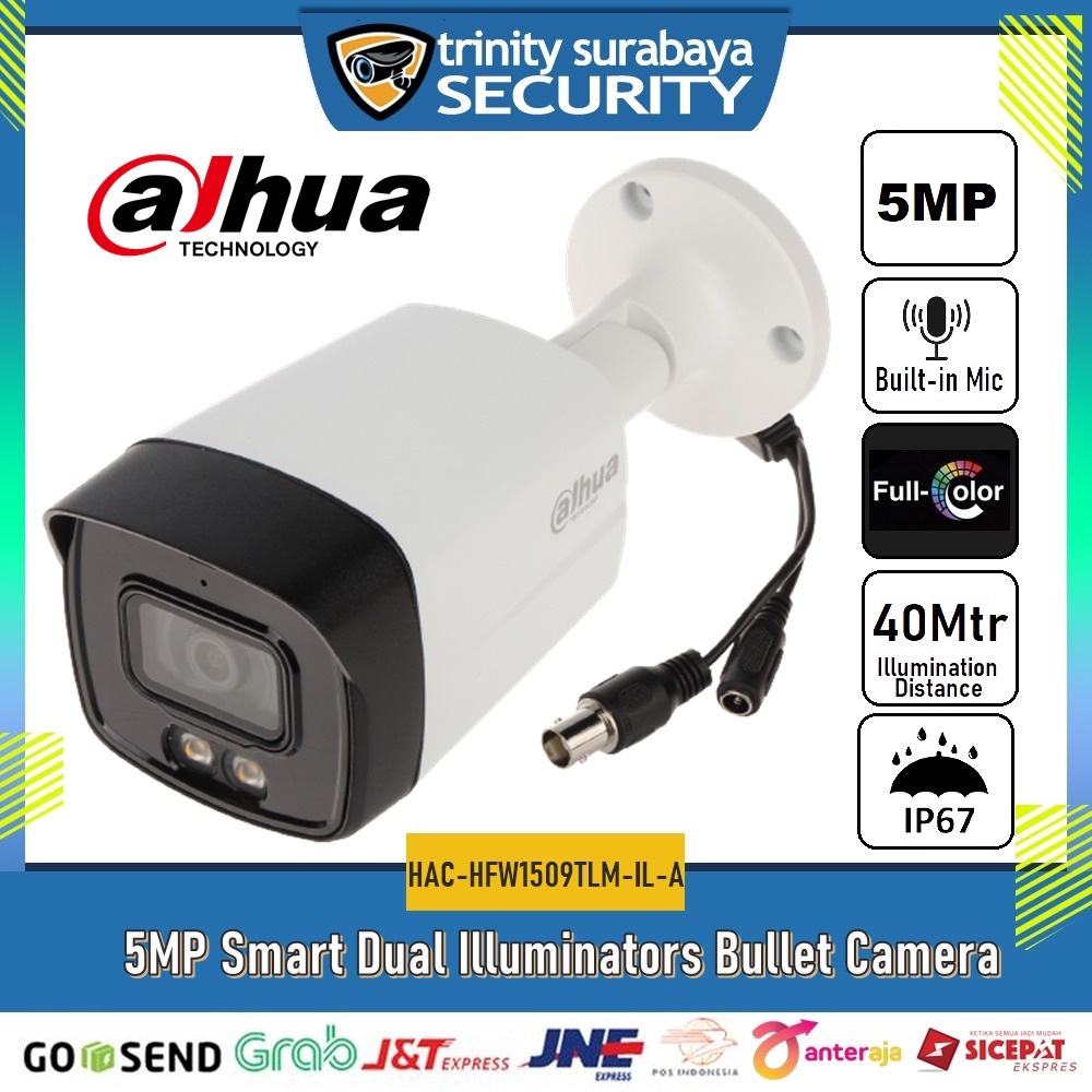 DAHUA 5mp Fullcolor Built-in Mic Smart Dual Illuminators Outdoor