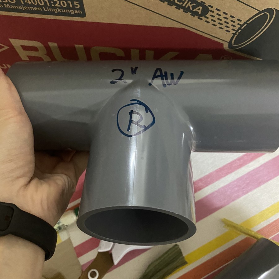 TEE 2" AW RUCIKA TEE RUCIKA 2" TEE PVC 2" TEBAL TEE AW 2" RUCIKA