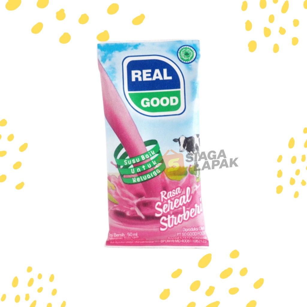 Susu Bantal Real Good 50ml All Varian Aneka Rasa