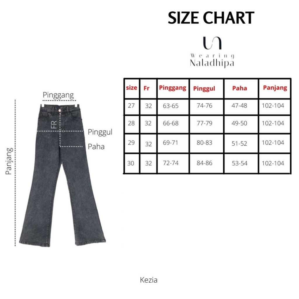 Kezia Cutbray Pants Coklat Tua - Highwaist Jeans Cutbray