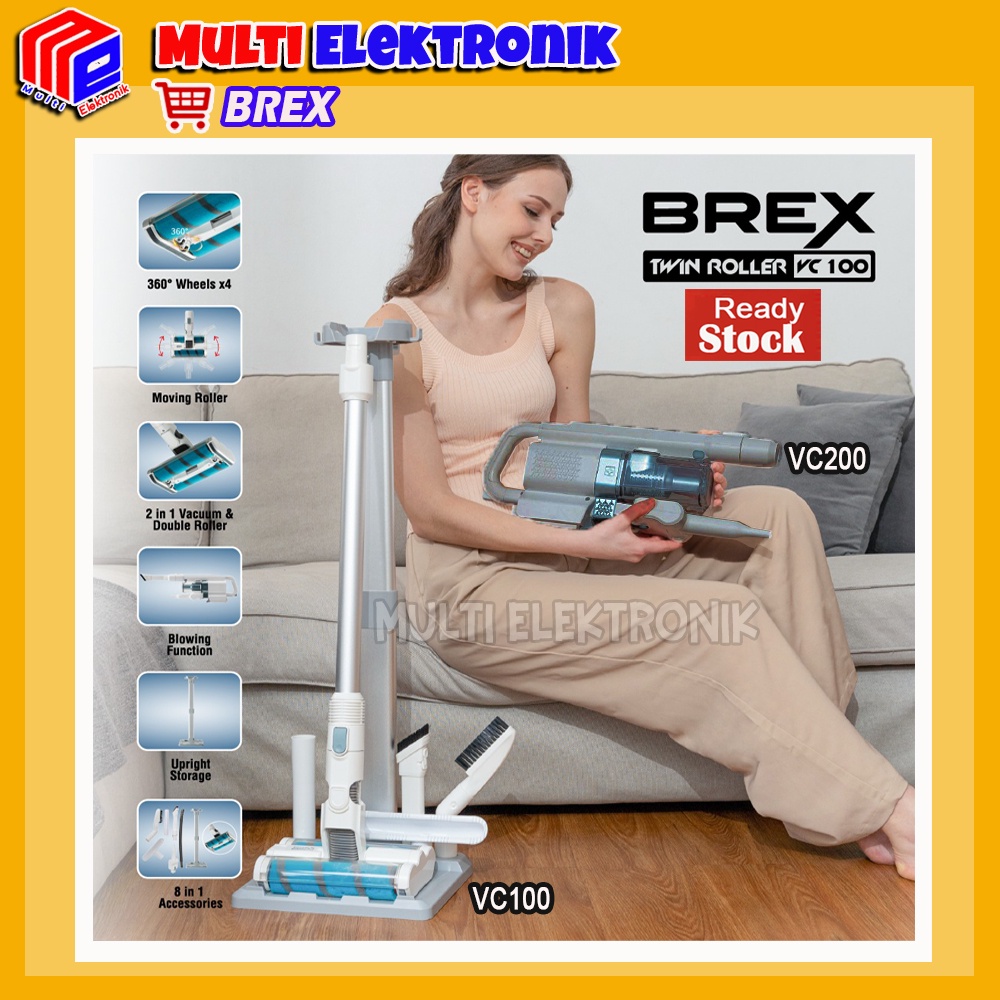 VACUUM CLEANER WIRELESS SYSTEM - BREX  3 IN 1 VC 100 / VC 200