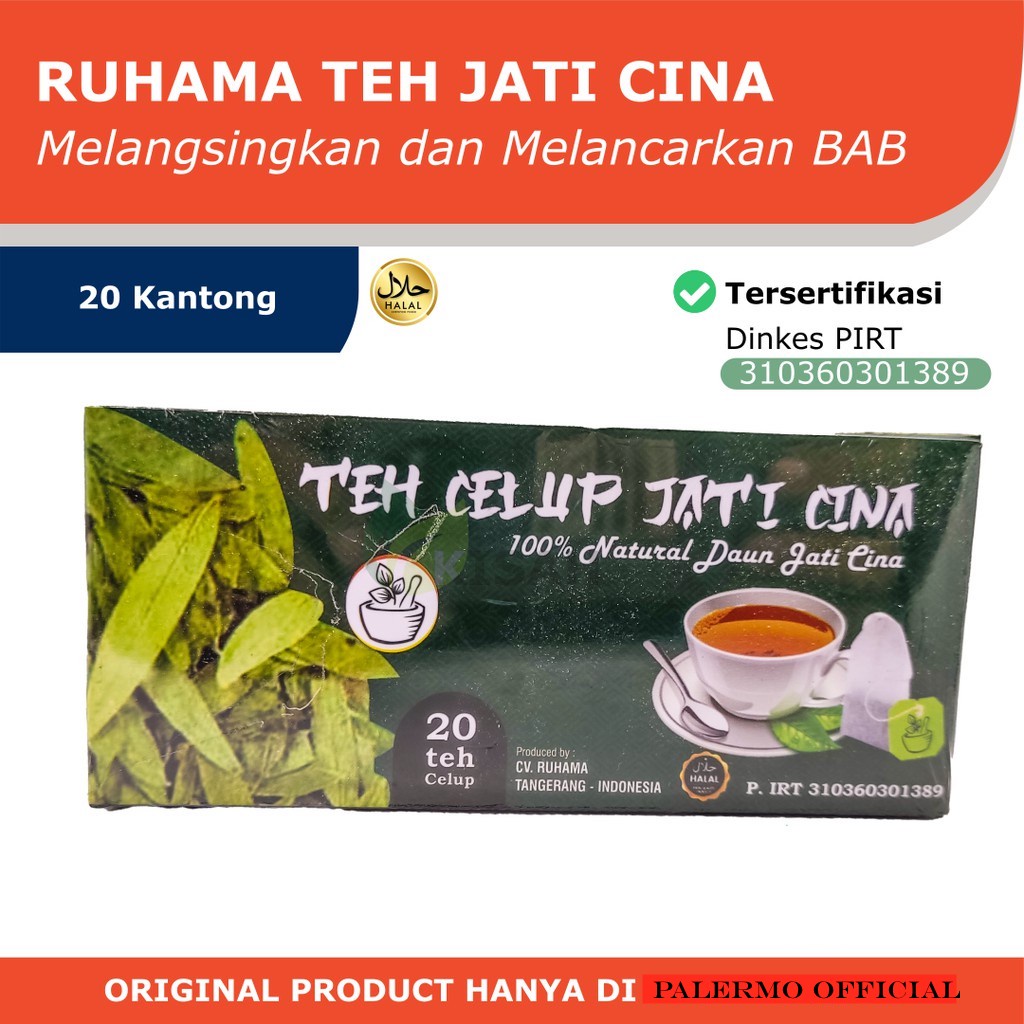 

Teh Daun Jati Cina Celup 20 Bag Pelancar Bab Peluntur Lemak Langsing Ampuh Menurunkan Berat Badan Alami