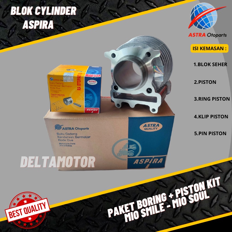 PAKET LENGKAP BLOK SEHER BORING YAMAHA MIO LAMA FINO MIO SOUL