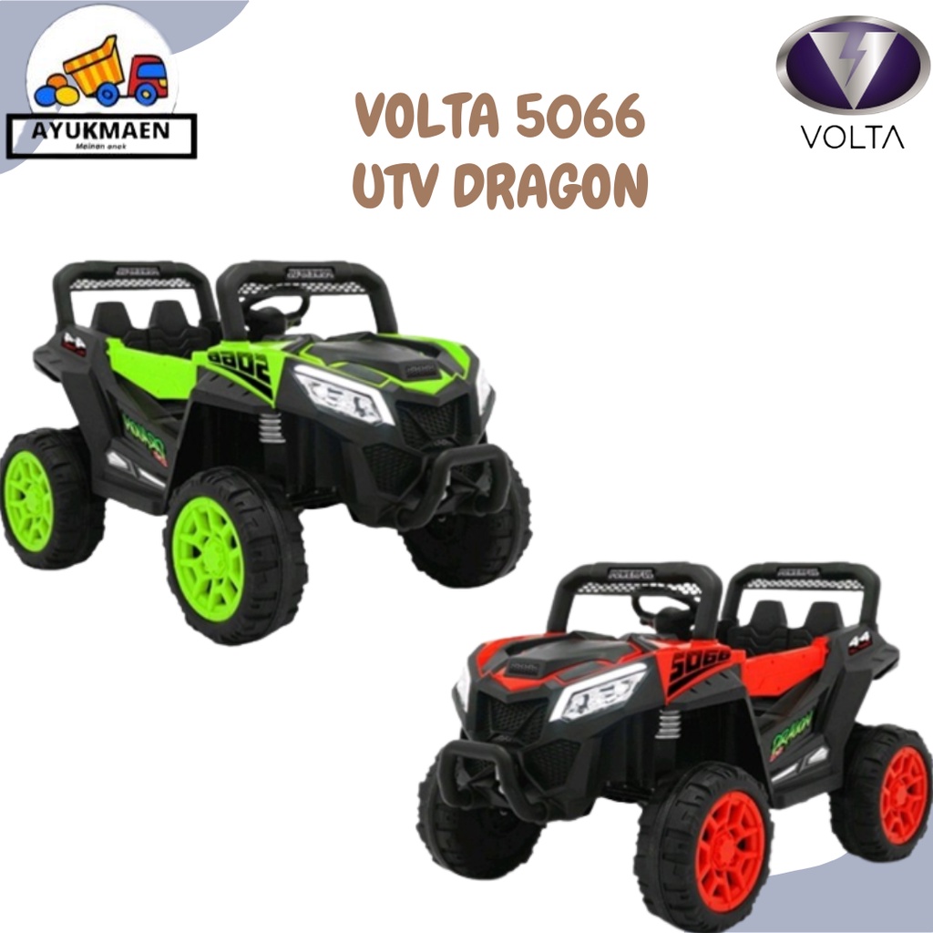 Mainan Mobil Aki Volta 5066 UTV Dragon - Merah - Merah