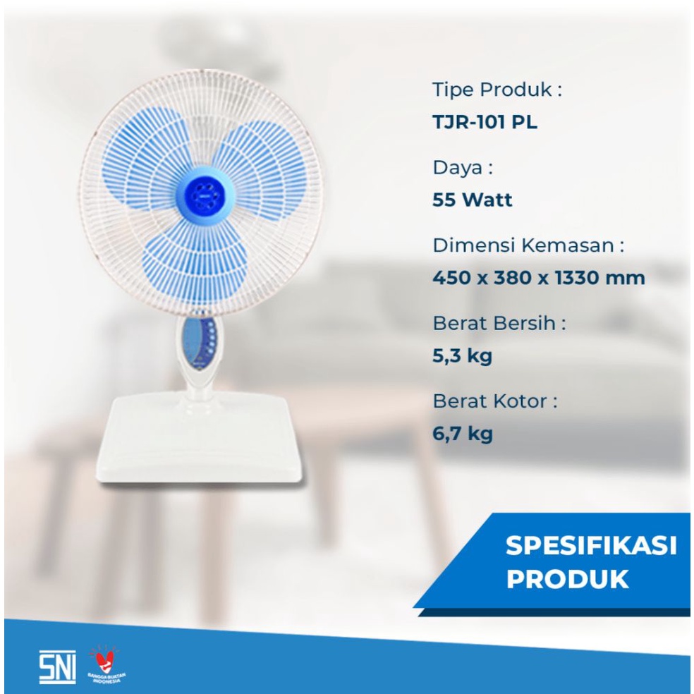 Miyako Stand Fan 16 inch TJR-101 (3 in 1) - Miyako Kipas Angin 3 in 1