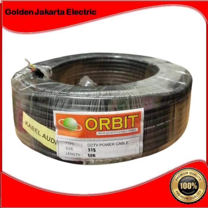 Kabel Listrik serabut 3x1.5 HTM ORBIT Kabel Pompa Satelit