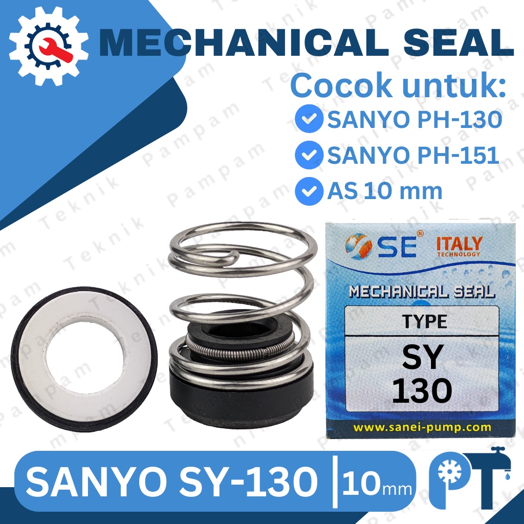 MECHANICAL SEAL SANYO SY 130 / JP 10 SAN-EI ORIGINAL - SIL MEKANIK SPAREPART POMPA AIR