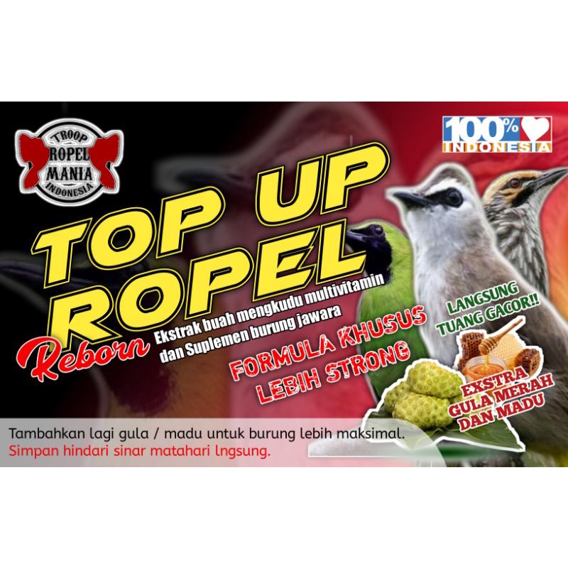 TOP UP ROPEL 60ml TRUCUKAN GACOR