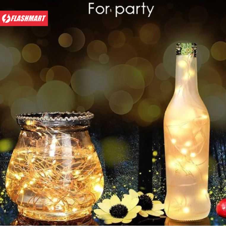 Flashmart Lampu Hias String Lights IP65 USB 100 LED 10 Meter Warm White - TDC-01