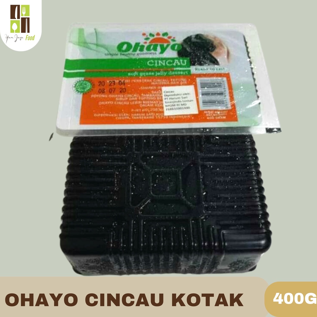 Ohayo Cincau/Cingcau/Grass Jelly Kotak / Soft Grass Jelly Dessert 400g