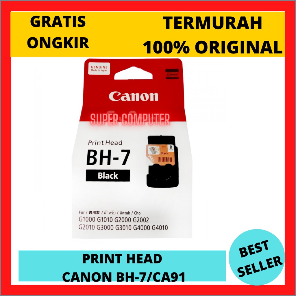 S.C PRINT HEAD CANON BH7/CA91 / CARTRIDGE CANON G1010/G2010/G3010 DLL