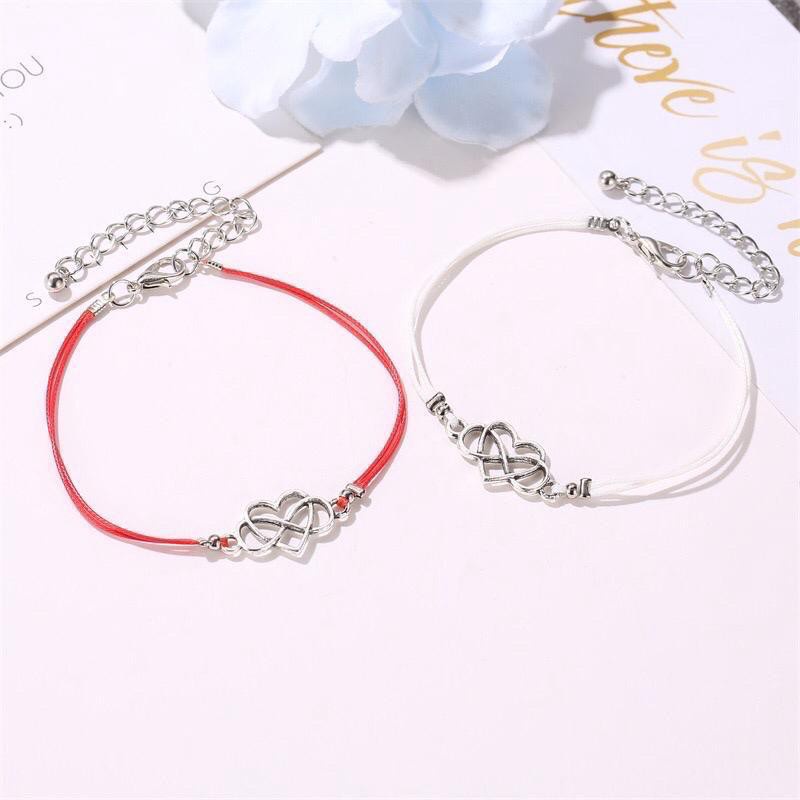 GP Sepasang Gelang Aksesoris Couple Gelang Simple Hadiah isi 2 pcs