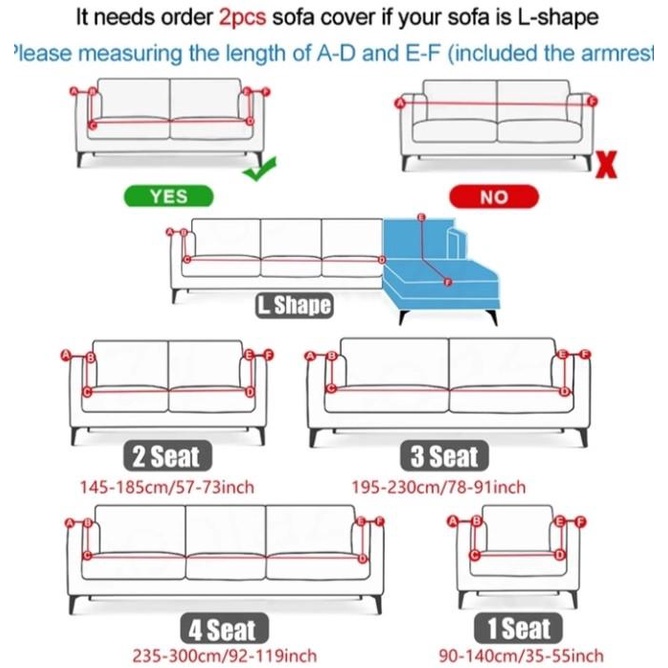 Cover Sofa Polos /Sarung Sofa Polos +Free 1Sarung Bantal-3Seater