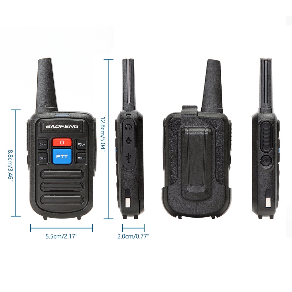 HT Baofeng C50 Sepasang (isi 2HT) UHF Handy talky Walkie Talkie Bofeng BF C 50 C-50 Singleband UHF 16 Channel Garansi 1 Tahun