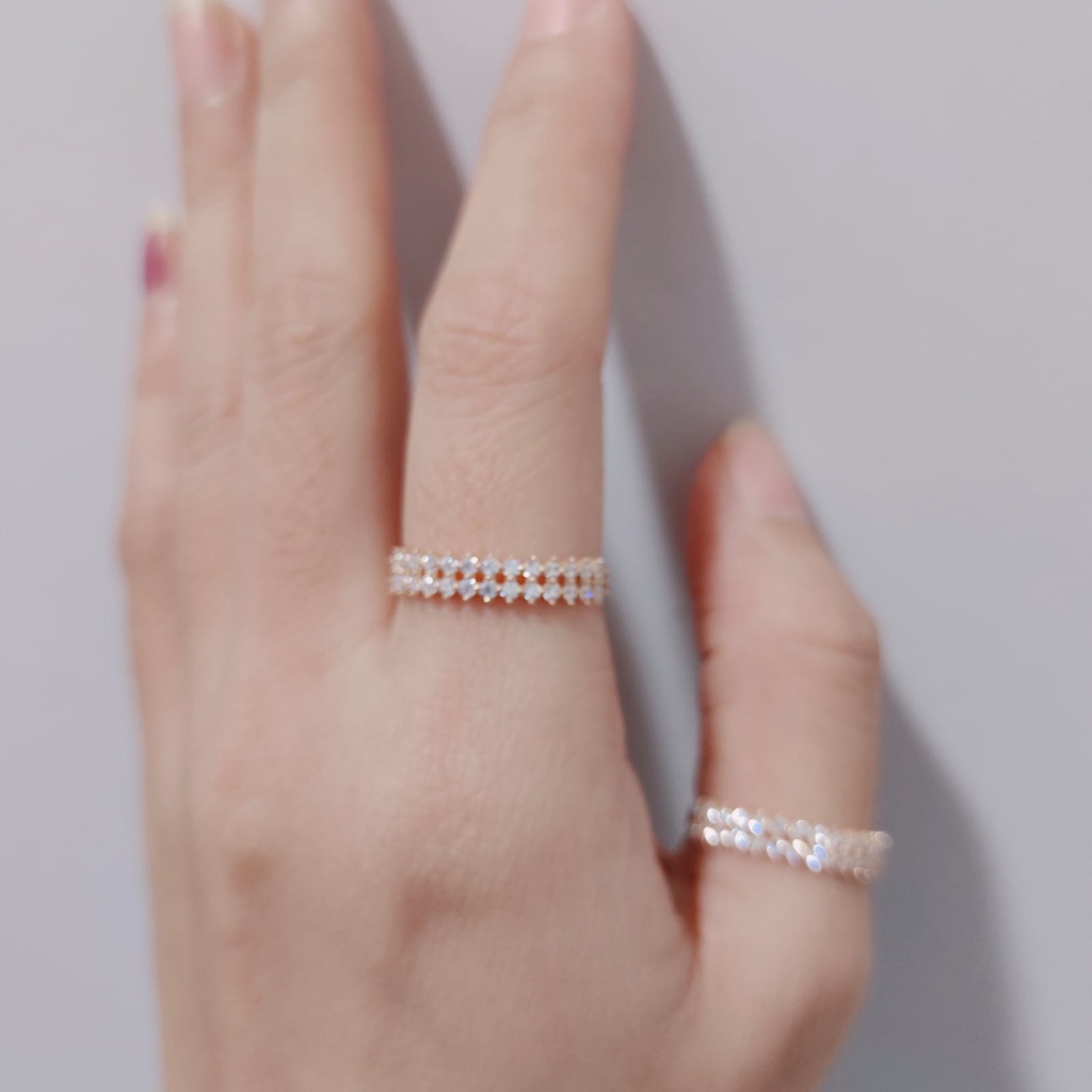 cincin doubel listring emas asli
