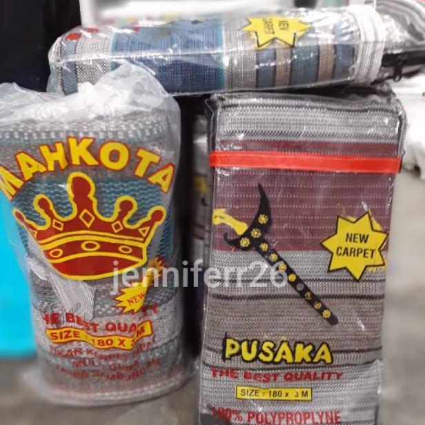 BIG SALE TIKAR LIPAT TENUN MAHKOTA PUSAKA FULL BENANG MAHKOTA RAJA FULL BENANG 180x300