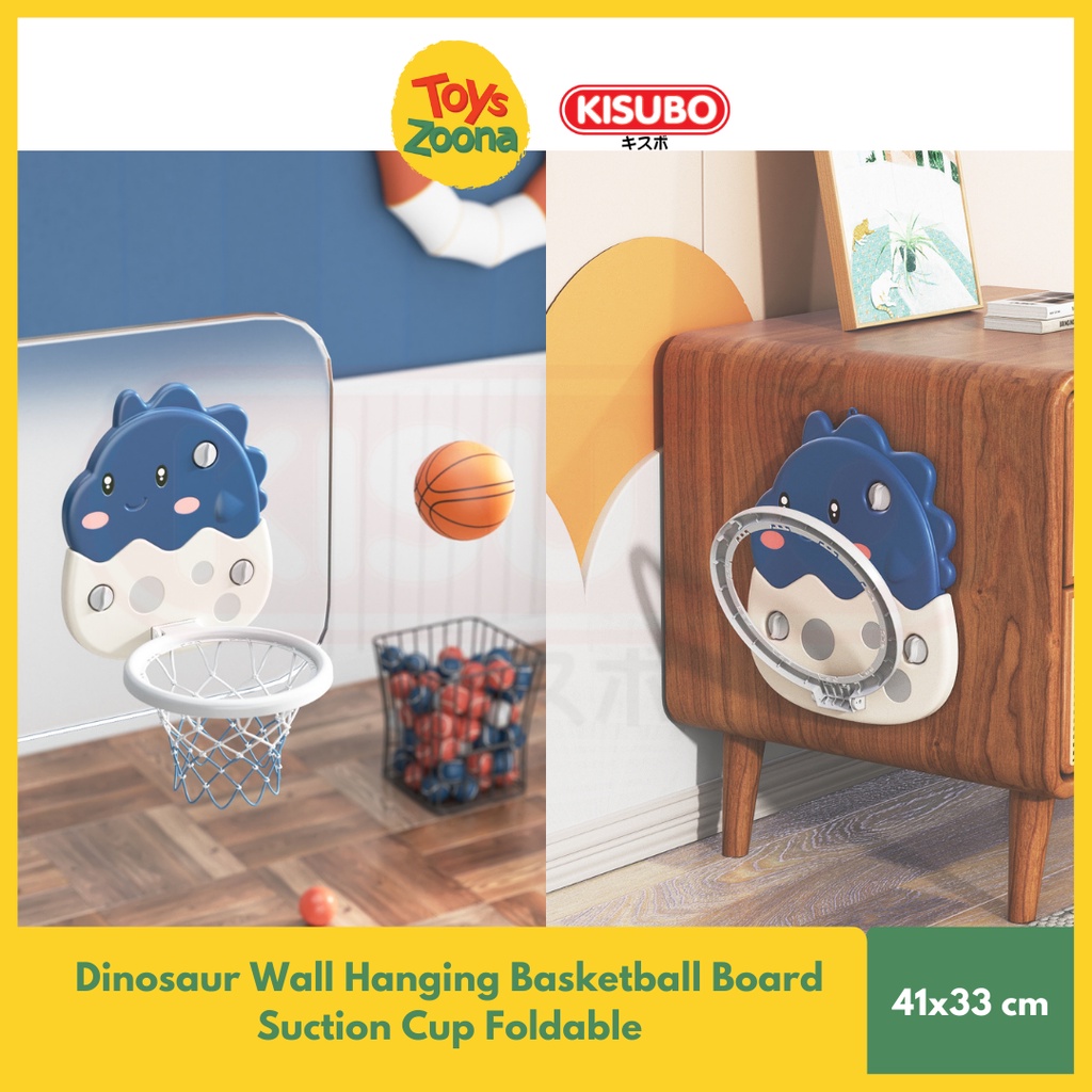 ToysZoona Dinosaur Wall Hanging Ring Basketball Board Foldable Suction Cup