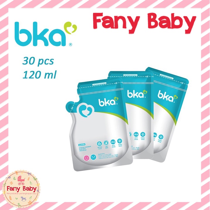 BKA BREASTMILK STORAGE BAGS [ 120ML ISI 30PCS ]