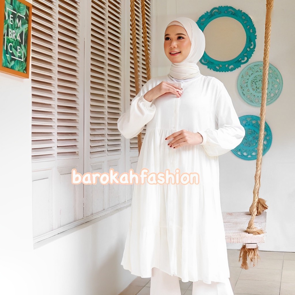 DUTA FASHION | TUNIK WIZA SHAKILLA/TUNIK LONG WANITA SHAKILLA PREMIUM/LONG TUNIK PREMIUM/TUNIK MUSLI